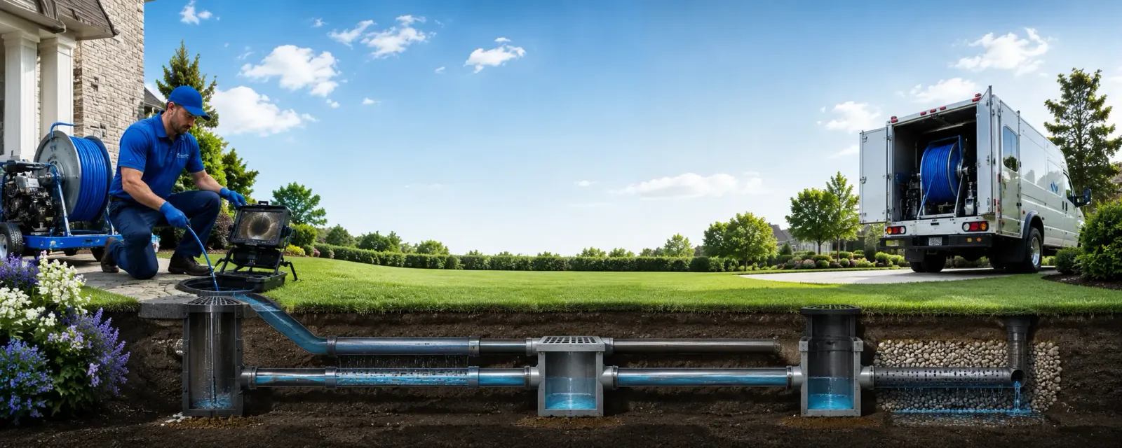 Outdoor drain cleaning information for Milam, TX